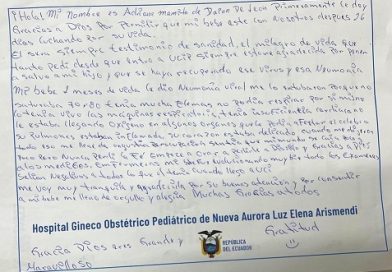 Testimonio de fe, esperanza y gratitud